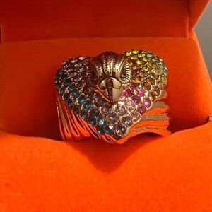 Kurt Geiger Eagle Pave Ring (Size 7, includes box)